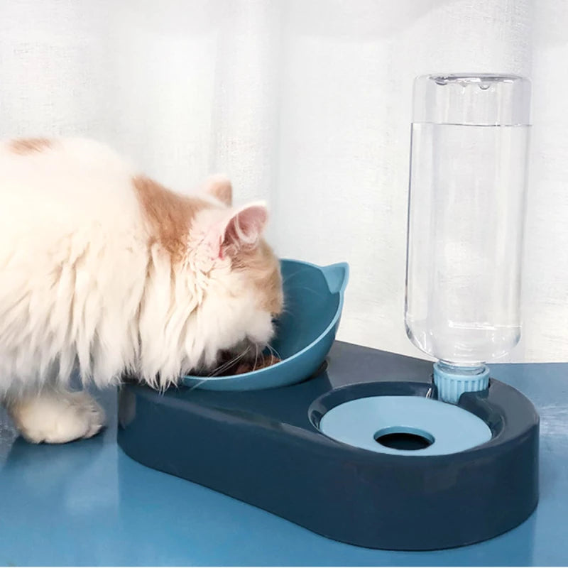 2-in-1 Cat Shaped Automatic Feeder