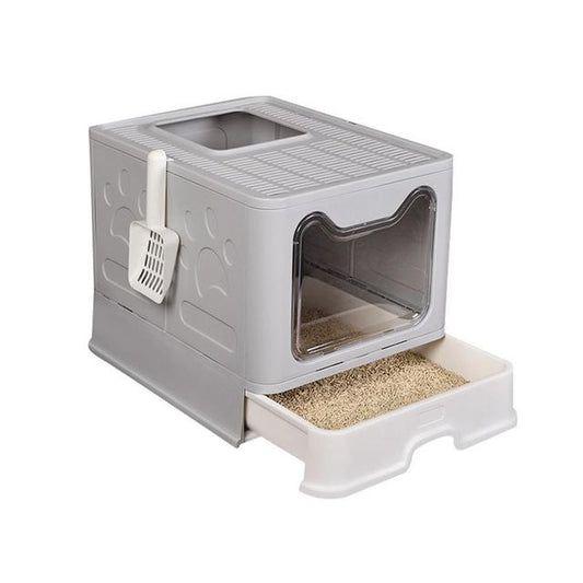 Easy-Clean Enclosed Litter Box