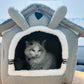 Foldable Cat-Themed Nest: Easy to Travel with, Wash or Store